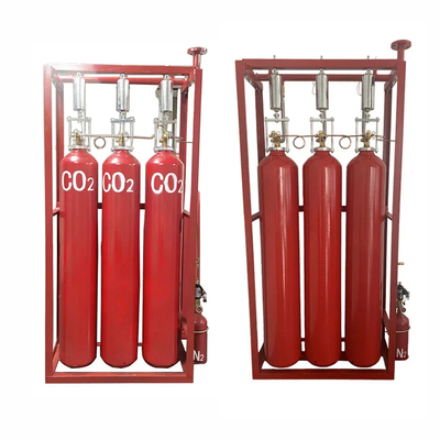 High Safety CO2 Fire Suppression System With Mechanical Emergency Manual Starting Mode